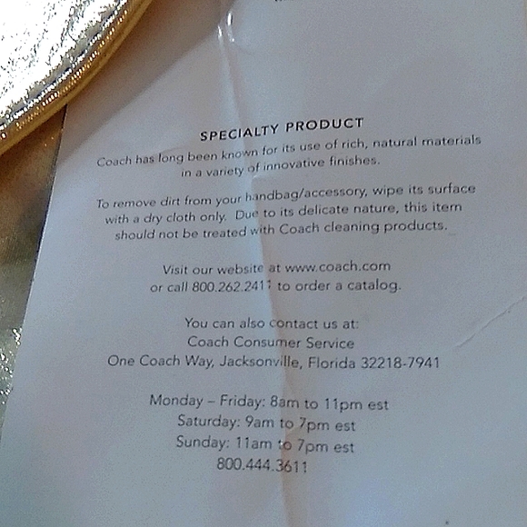 NWOT Coach bag in champagne 🍾! - Picture 4 of 8